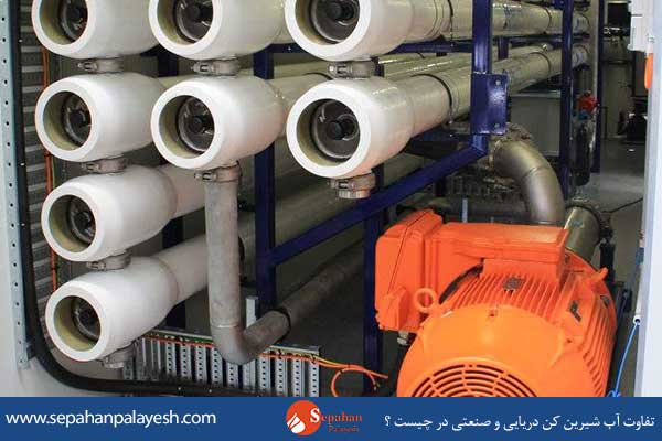 نمای کلی دستگاه تصفیه آب دریایی